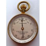 VICTORIAN C. W. DIXEY & SON COMPENSATED POCKET BAROMETER