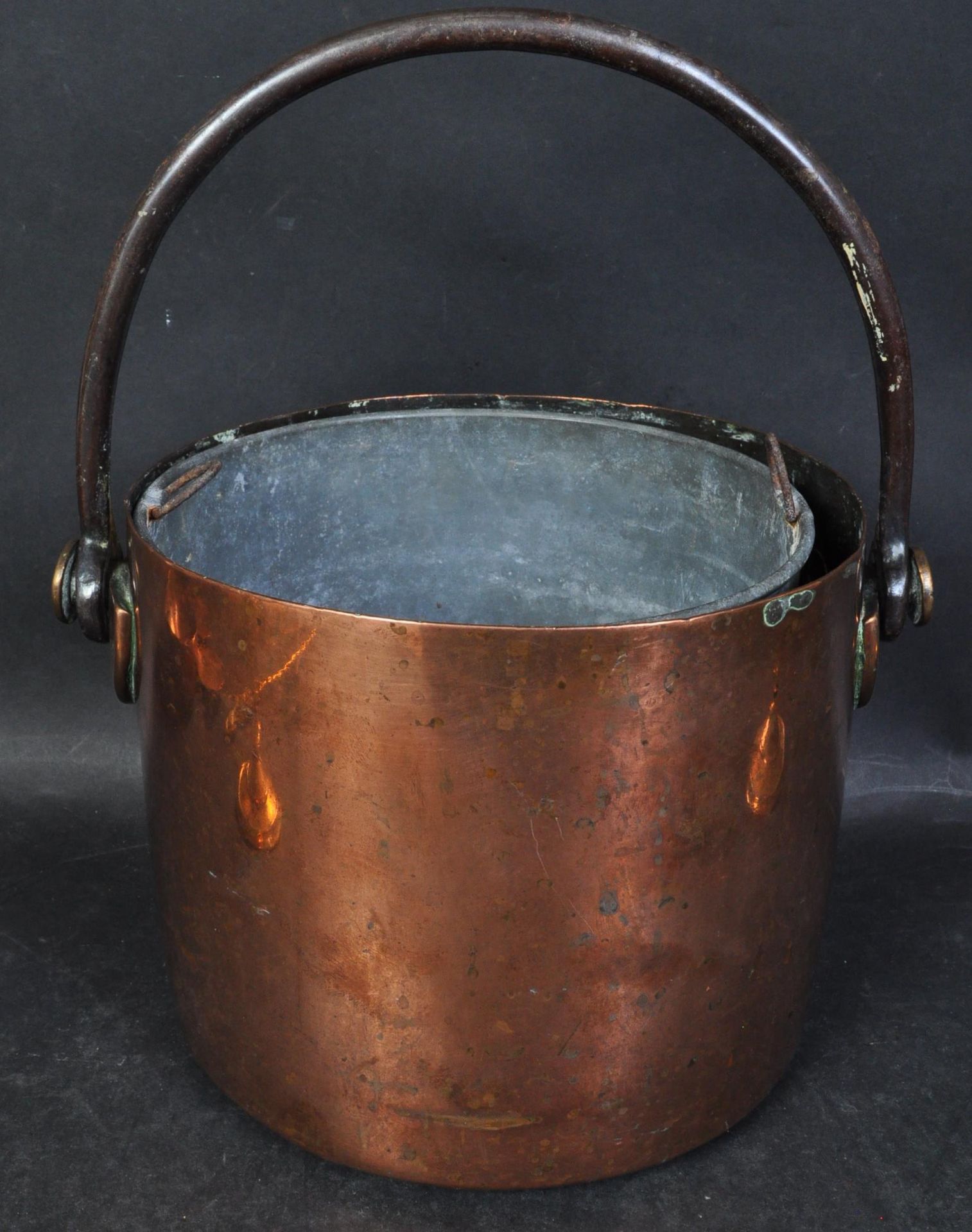COLLECTION OF 19TH CENTURY BRASS & COPPER ITEMS - Image 2 of 7