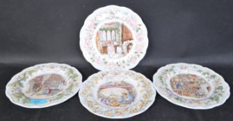 4 ROYAL DOULTON 'HOMES AND WORK PLACES OF BRAMBLY HEDGE' PLATES