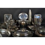 LARGE COLLECTION OF 19TH CENTURY SILVER PLATE PIECES