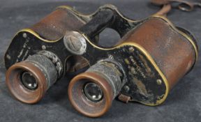 WWI 1910 ROSS OF LONDON PRISMATIC BINOCULARS WITH CASE