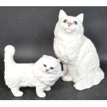 TWO VINTAGE BESWICK CERAMIC CAT FIGURES