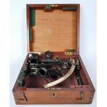 VICTORIAN CRICHTON & SON MARITIME SEXTANT IN CASE