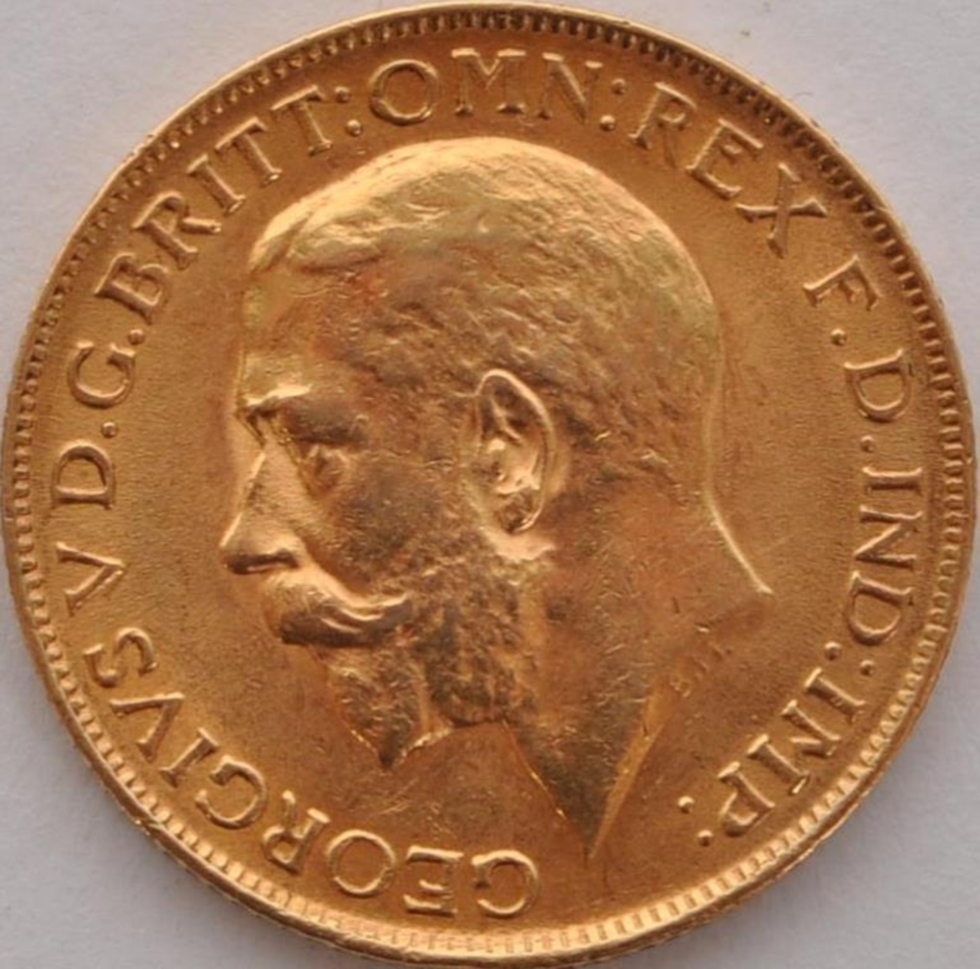 22CT GOLD 1912 GEORGE V FULL SOVEREIGN COIN - Image 3 of 4