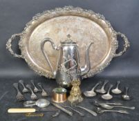 COLLECTION OF 19TH CENTURY & LATER SILVER PLATED ITEMS