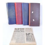 COLLECTION OF 1950S & 60S FOOTBALL & CRICKET SCRAPBOOKS