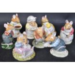 EIGHT ROYAL DOULTON 'BRAMBLY HEDGE' CHINA MICE FIGURINES