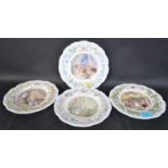 4 ROYAL DOULTON "BRAMBLY HEDGE" 'PRIMROSE'S ADVENTURE' PLATES