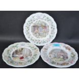 THREE VINTAGE BRAMBLY HEDGE GIFT COLLECTION PLATES