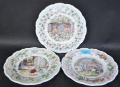 THREE VINTAGE BRAMBLY HEDGE GIFT COLLECTION PLATES