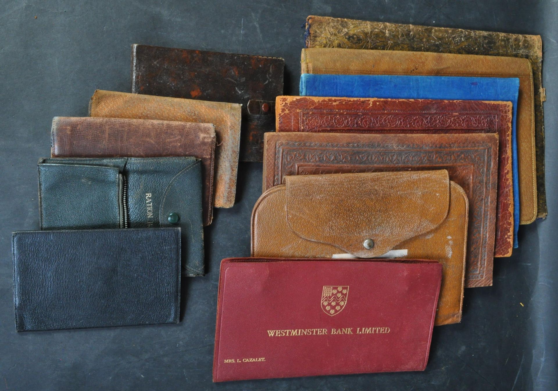 COLLECTION OF 20TH CENTURY LEATHER BINDINGS & WALLETS - Image 4 of 5
