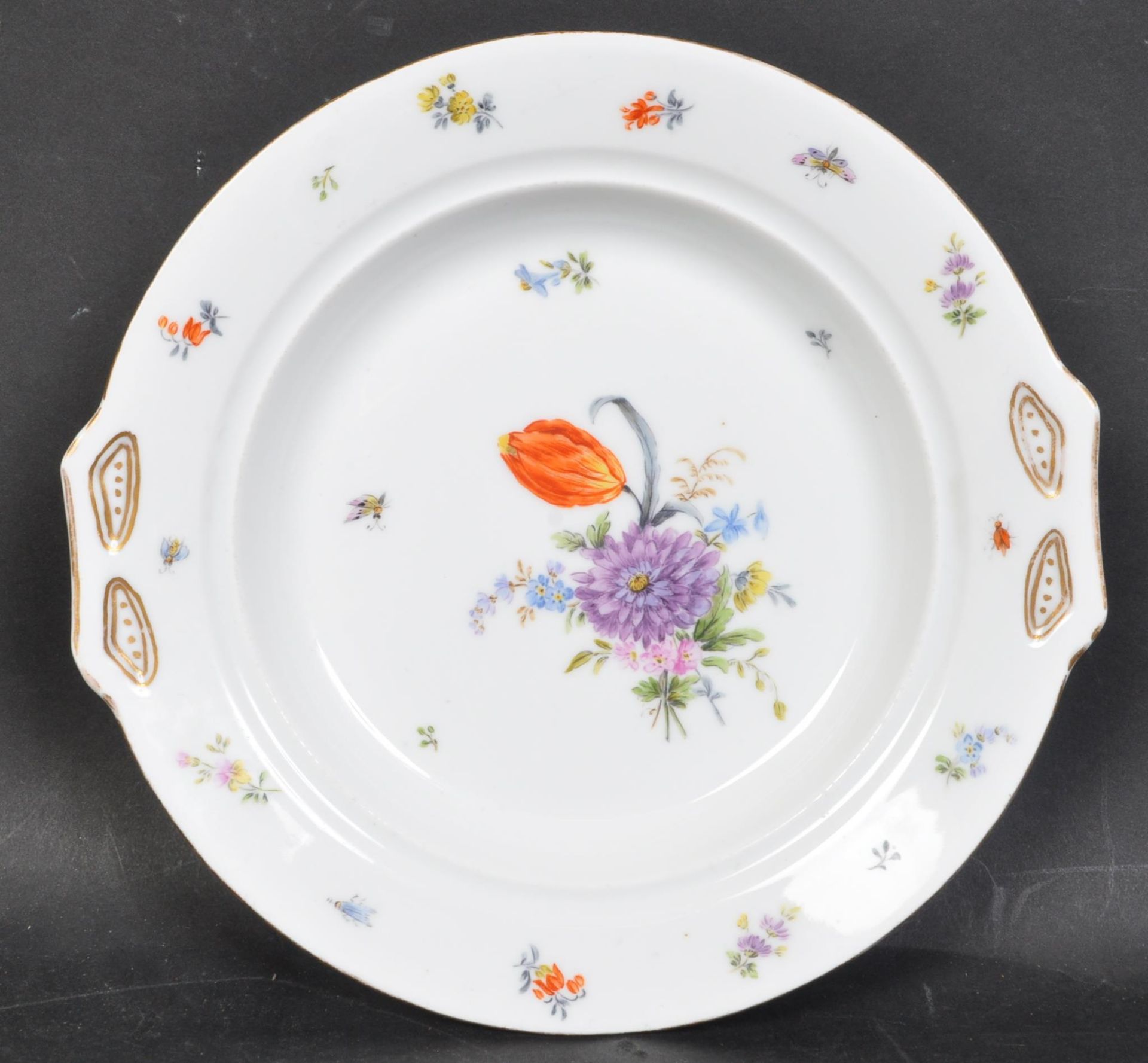 THREE 19TH CENTURY & LATER PORCELAIN PLATES - MINERVA - MEISSEN - Image 3 of 4