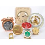 ASSORTMENT OF VINTAGE RETRO CLOCKS