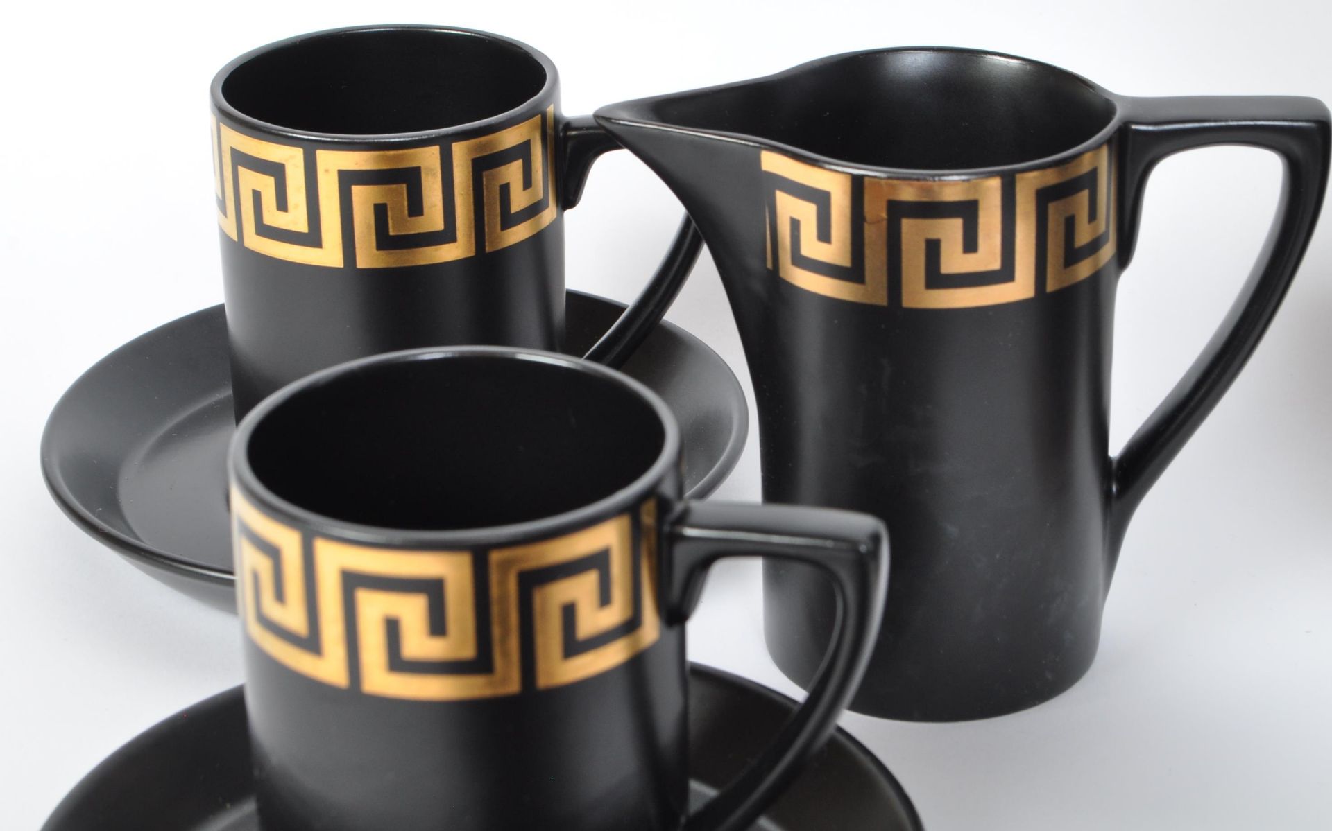 SUSAN WILLIAM ELLIS PORTMEIRION GREEK KEY COFFEE SERVICE - Image 4 of 7