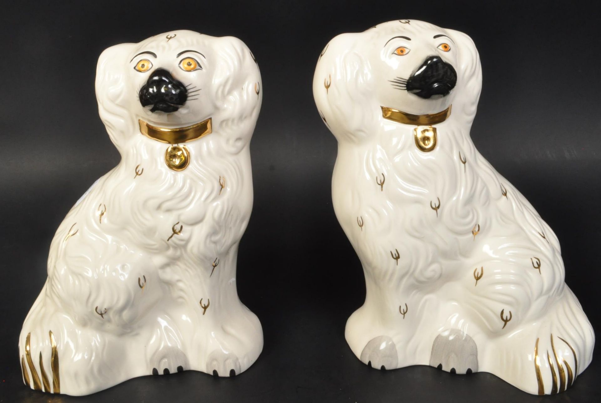 ROYAL DOULTON - STAFFORDSHIRE STYLE PAIR OF DOGS