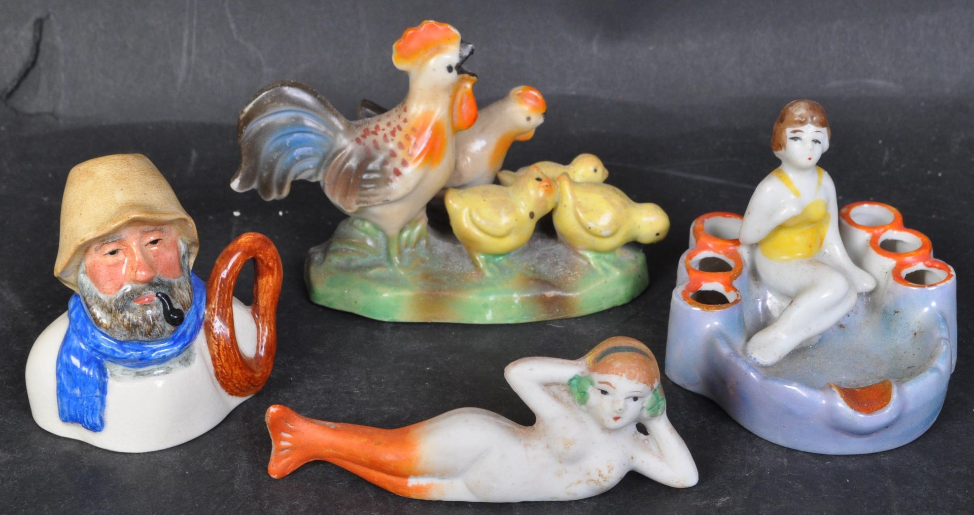 COLLECTION OF CONTINENTAL BISQUE & GLAZED CERAMICS - Image 4 of 5