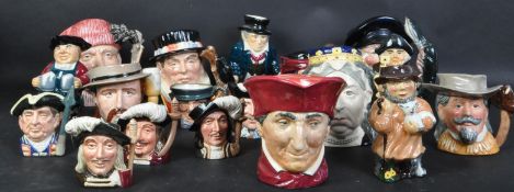 COLLECTION OF ROYAL DOULTON CHARACTER TOBY JUGS