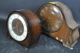 EARLY 20TH CENTURY ART DECO SMITHS MANTEL CLOCK WITH ANOTHER