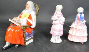 COLLECTION OF THREE ROYAL DOULTON AND OTHER CERAMIC FIGURINES
