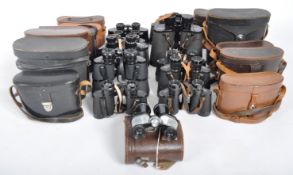 MIXED COLLECTION OF VINTAGE CASED BINOCULARS