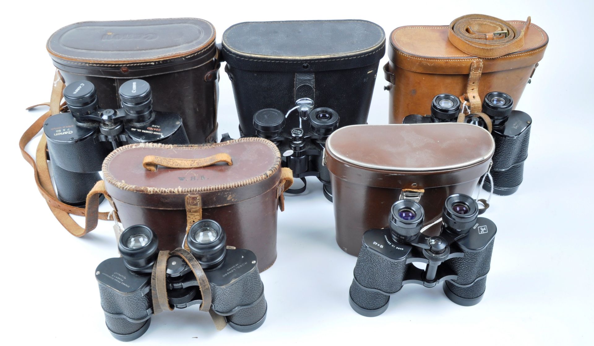 COLLECTION OF ASSORTED CASED VINTAGE BINOCULARS - Image 2 of 5