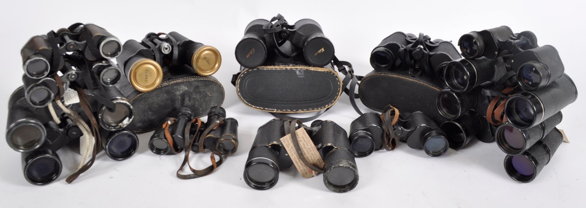 MIXED COLLECTION OF VINTAGE BINOCULARS