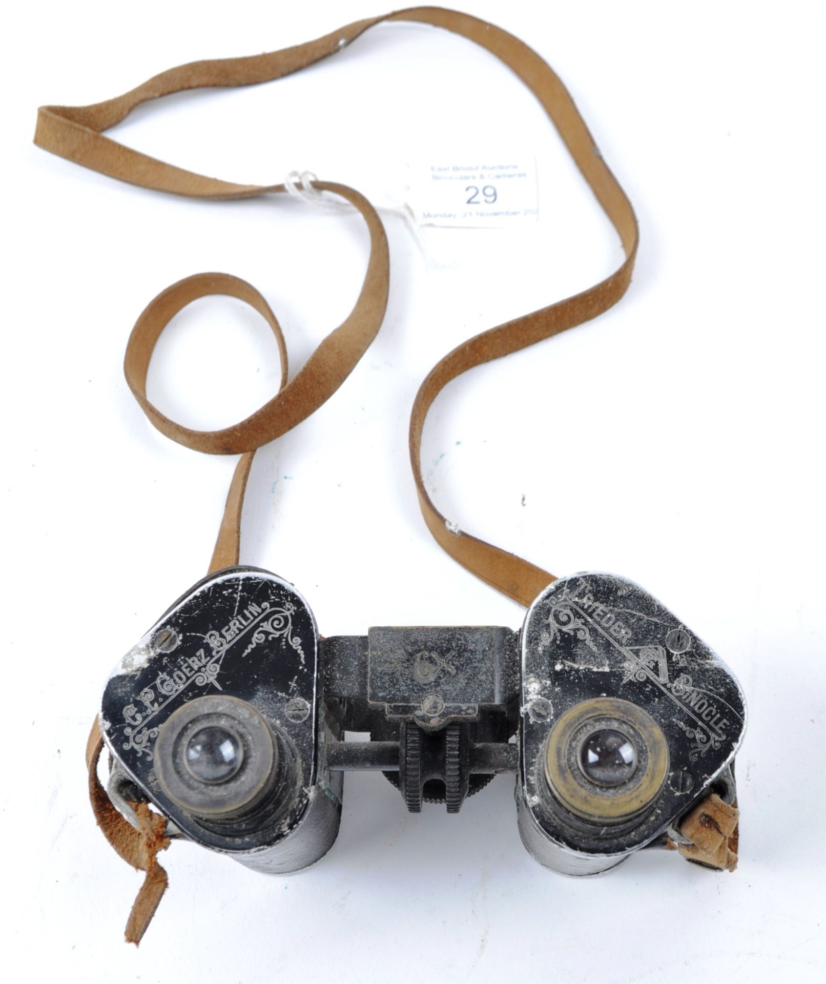 EARLY 20TH CENTRUY C.P COERZ BERLIN TRIEDER BINOCULARS - Image 2 of 5