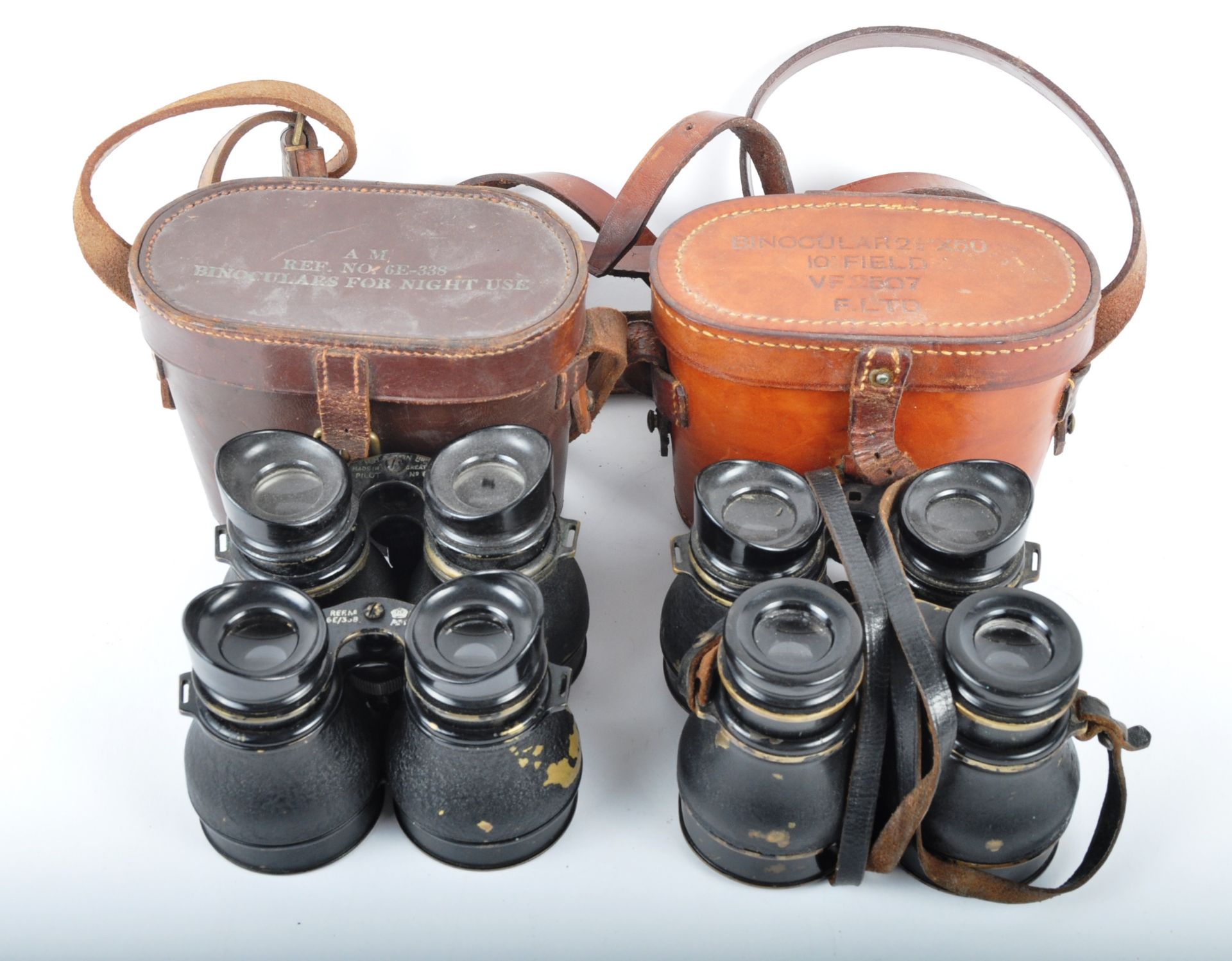 COLLECTION OF WWII PILOT BINOCULARS - Image 2 of 5