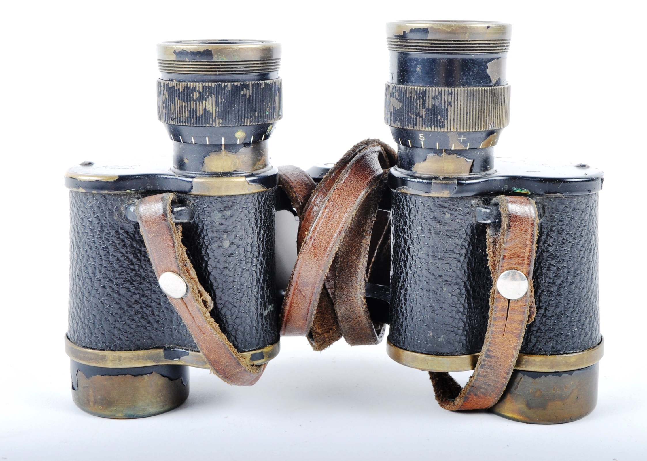 WWII KERN AARAU 6X24 SWISS INFANTRY MILITARY BINOCULARS