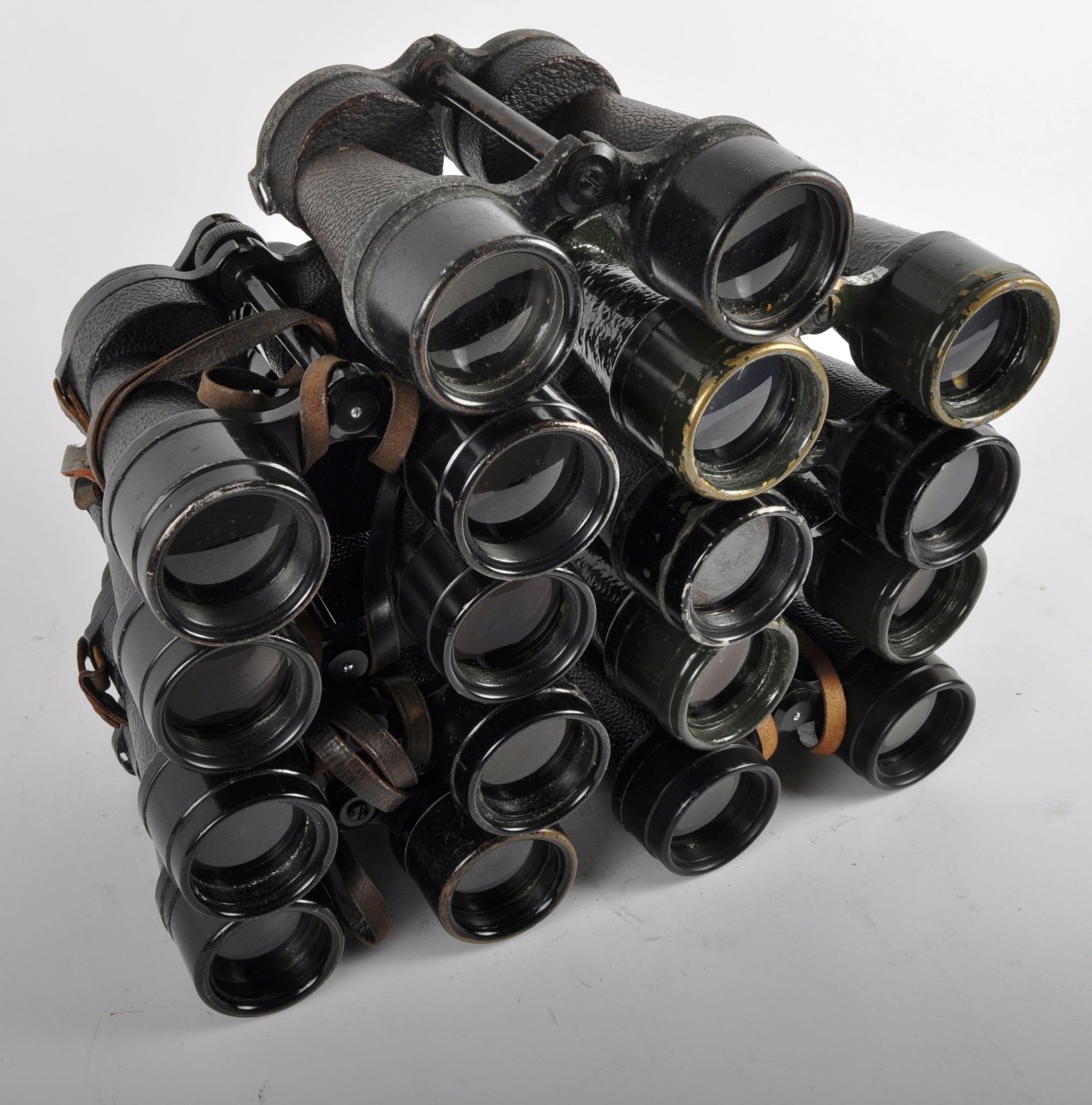 COLLECTION OF ROSS VINTAGE WARTIME BINOCULARS