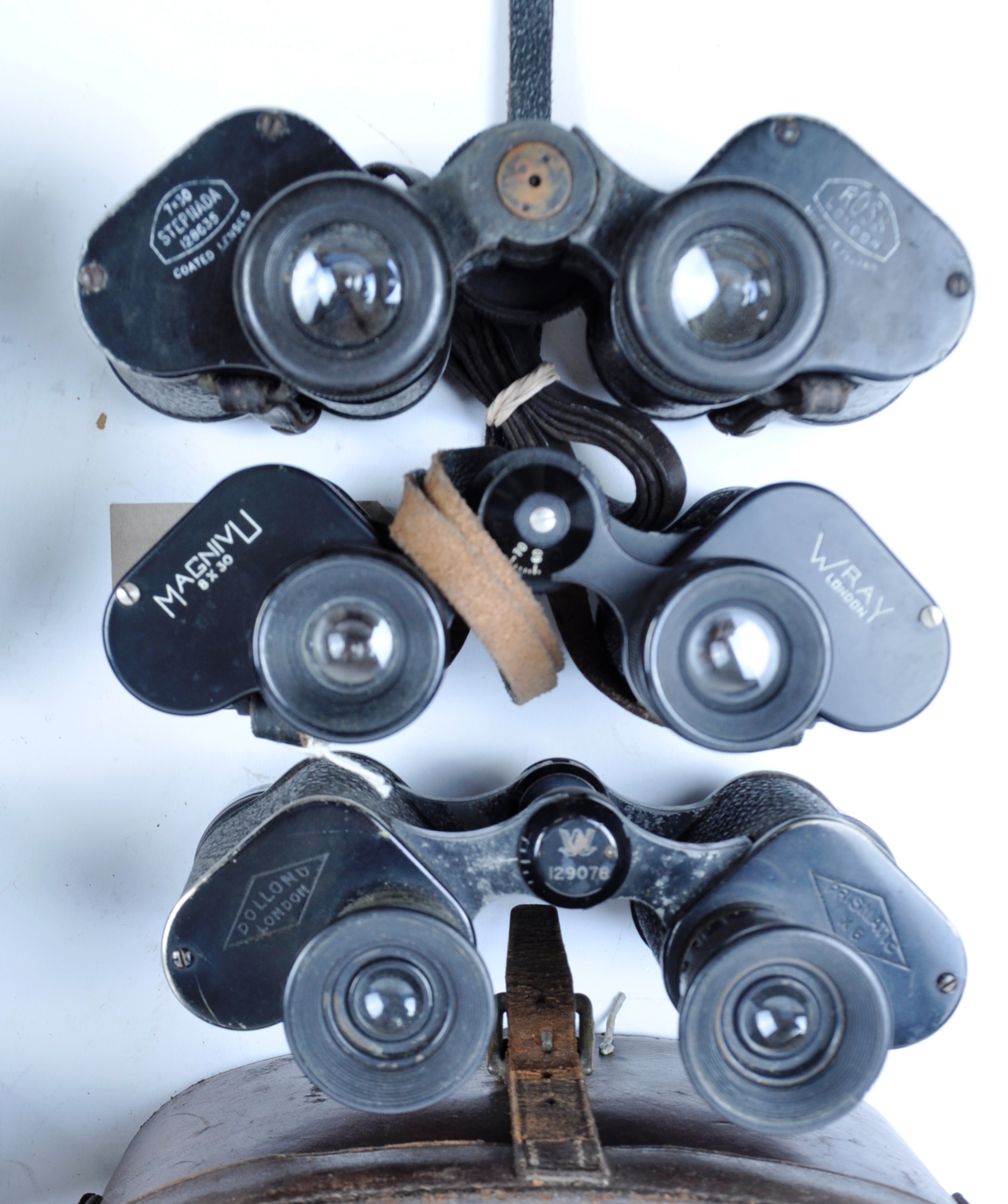 COLLECTION OF ASSORTED VINTAGE CASED BINOCULARS - Image 3 of 5