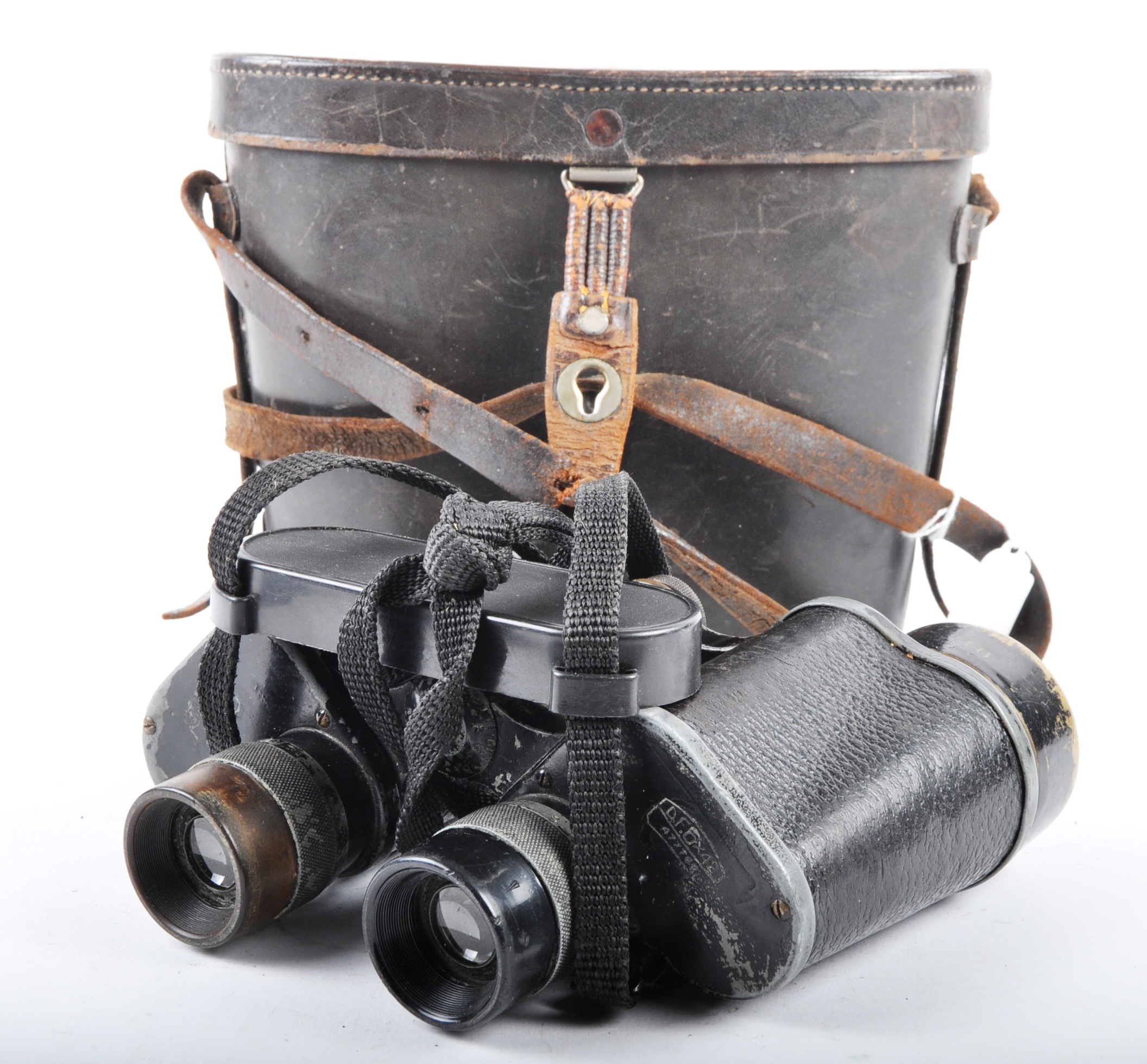 WWI CARL ZEISS D.F 6X42 VINTAGE CASED BINOCULARS - Image 5 of 5