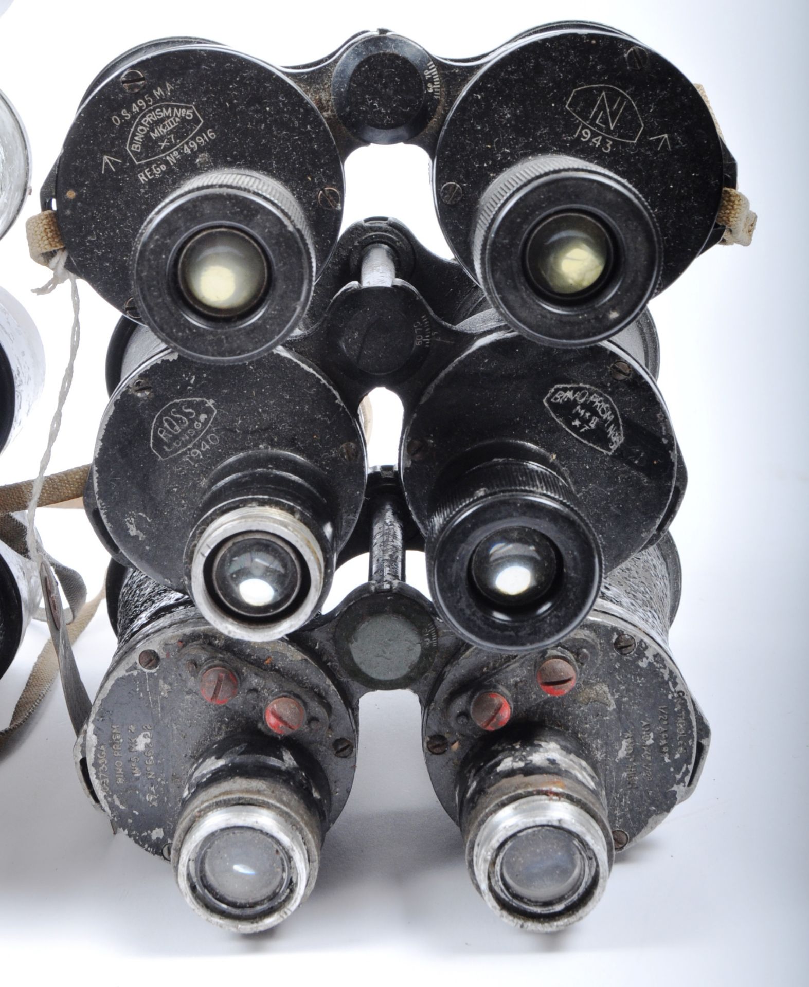 COLLECTION OF VINTAGE ROSS WARTIME BINOCULARS - Image 5 of 5