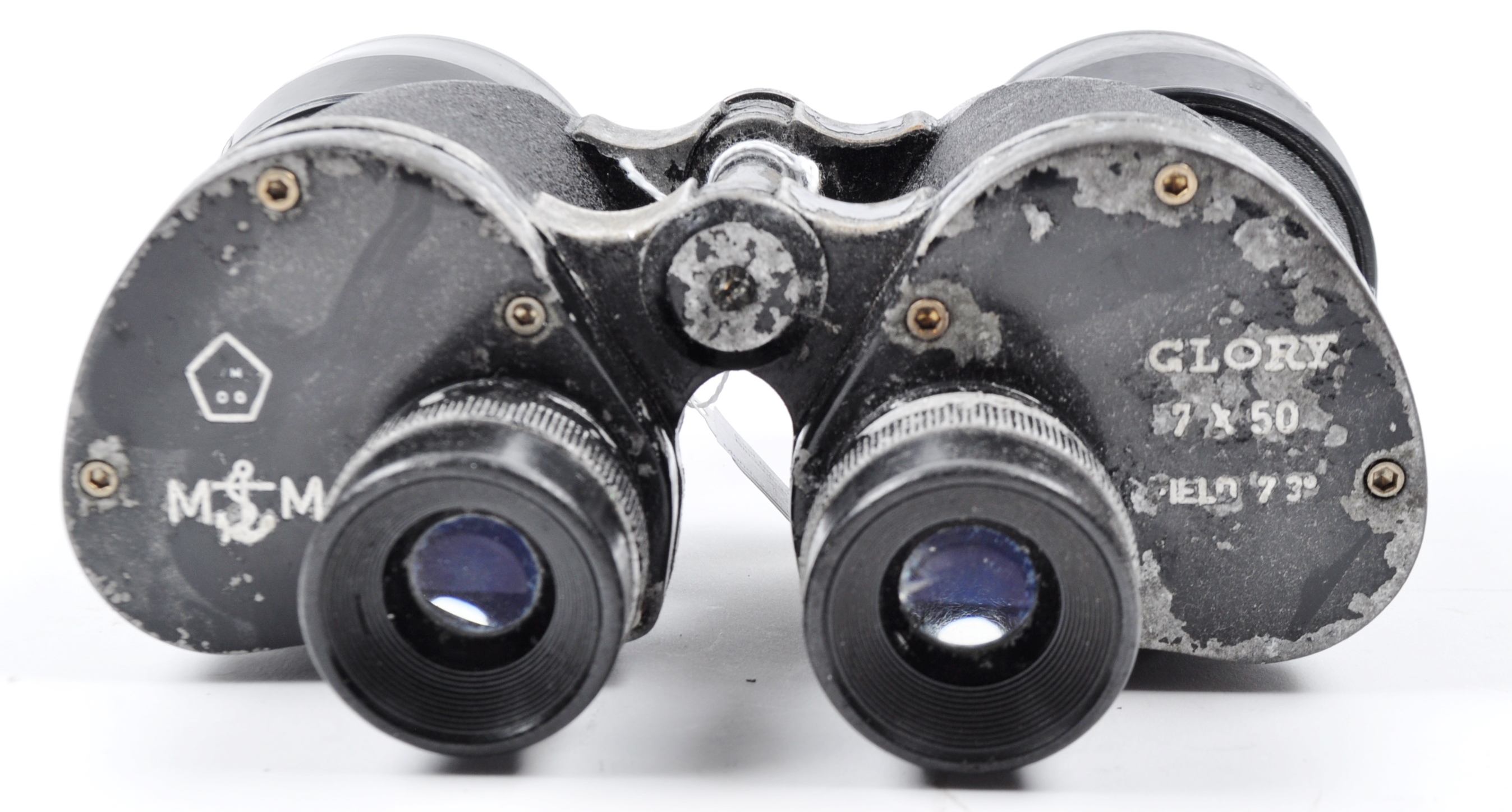 GLORY 7X50 FIELD 7.30 VINTAGE BINOCULARS - POSSIBLY NAVAL - Image 4 of 5