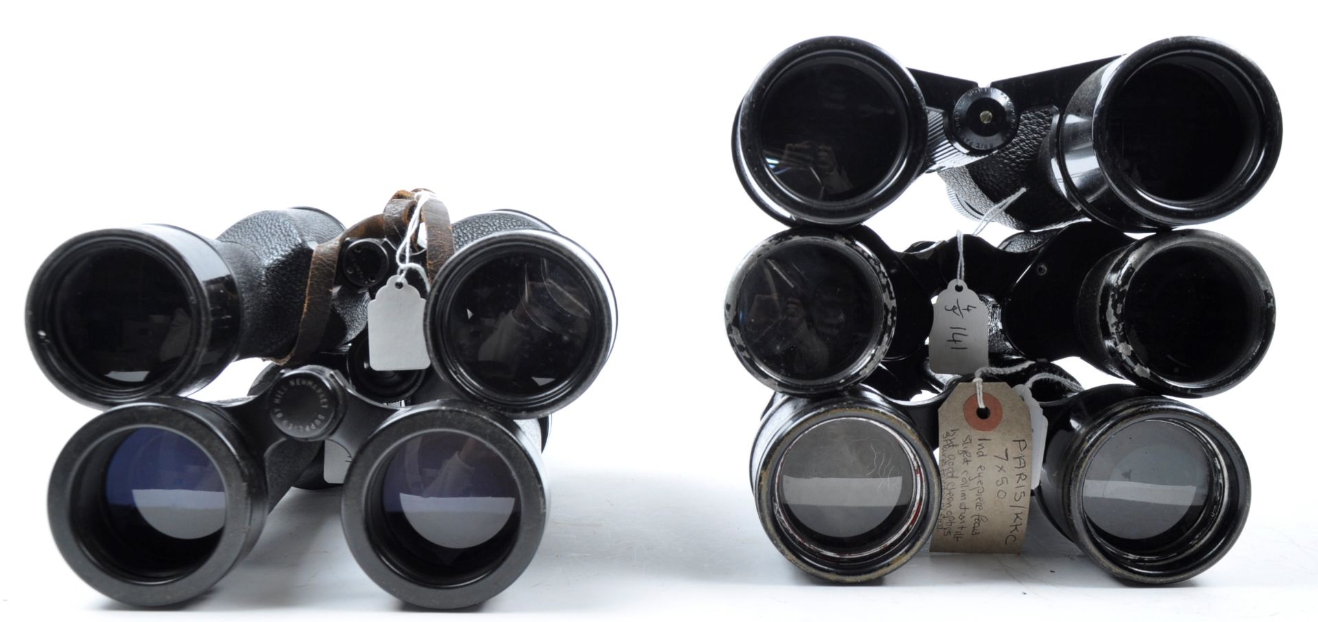 COLLECTION OF ASSORTED VINTAGE BINOCULARS INCLUDING US NAVAL ISSUE - Image 5 of 5