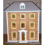 DOLL'S HOUSE - GEORGIAN TOWN HOUSE - DOLLS HOUSE FULLY FURNISHED