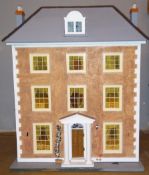DOLL'S HOUSE - GEORGIAN TOWN HOUSE - DOLLS HOUSE FULLY FURNISHED