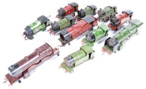 COLLECTION OF HORNBY O GAUGE TINPLATE LOCOMOTIVE BODIES / PARTS