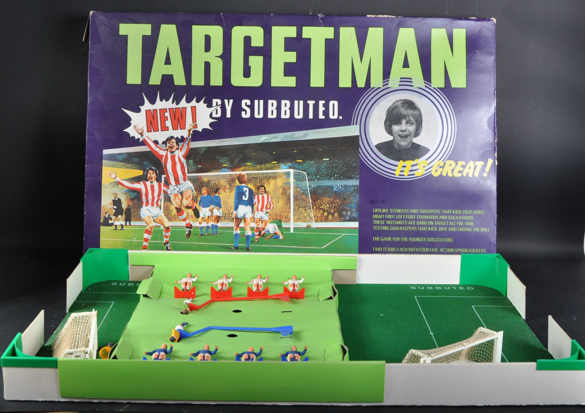 SCARCE VINTAGE TARGETMAN SUBBUTEO TABLE TOP FOOTBALL GAME