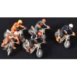 COLLECTION OF VINTAGE BRITAINS DIECAST SPEEDYWAY MODEL BIKES