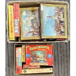 LARGE COLLECTION OF VINTAGE BRITISH JIGSAW PUZZLES