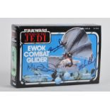 STAR WARS - AUTOGRAPHED EWOK COMBAT GLIDER BOX