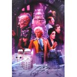 DOCTOR WHO - COLIN BAKER (SIXTH DR) - AUTOGRAPHED 16X12" POSTER