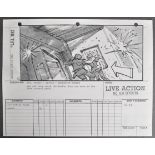 STAR WARS; RETURN OF THE JEDI (1983) - PRODUCTION USED STORYBOARD