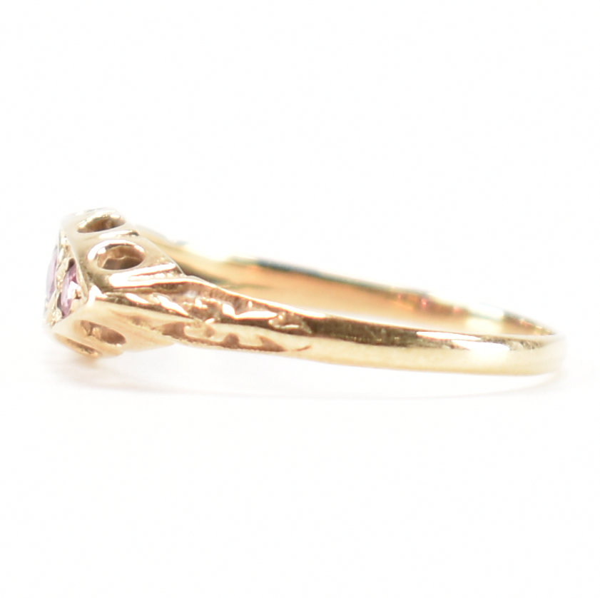 HALLMARKED 9CT GOLD RUBY & DIAMOND RING - Image 2 of 8
