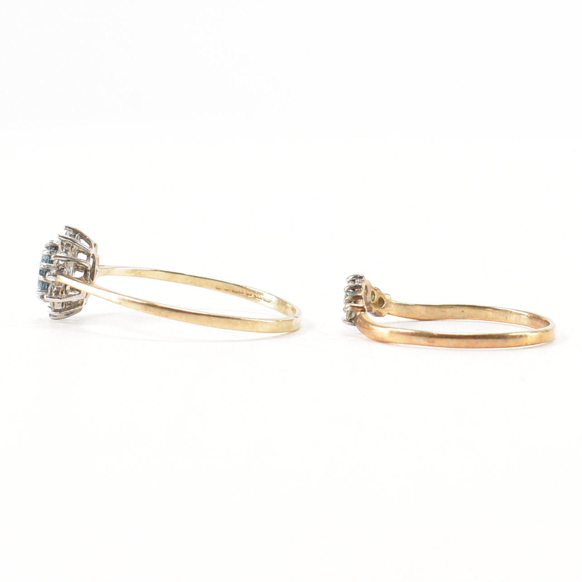 TWO 9CT GOLD GEM SET RINGS - Image 2 of 7