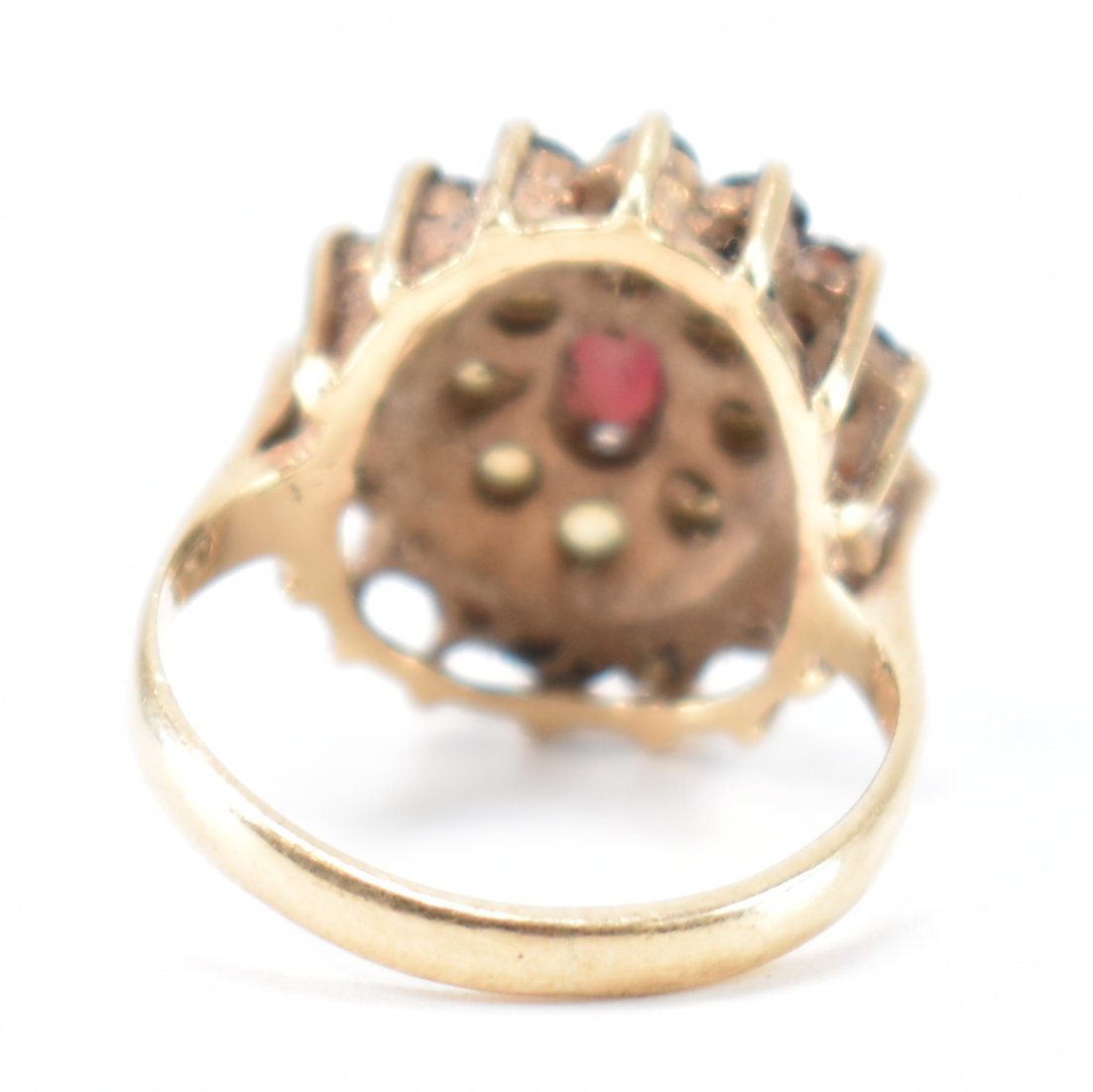 HALLMARKED 9CT GOLD OPAL & GARNET RING - Image 4 of 8