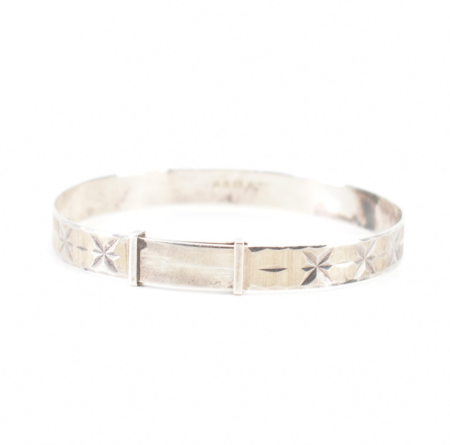 GEORG JENSEN HALLMARKED SILVER BANGLE BRACELET - Image 2 of 3