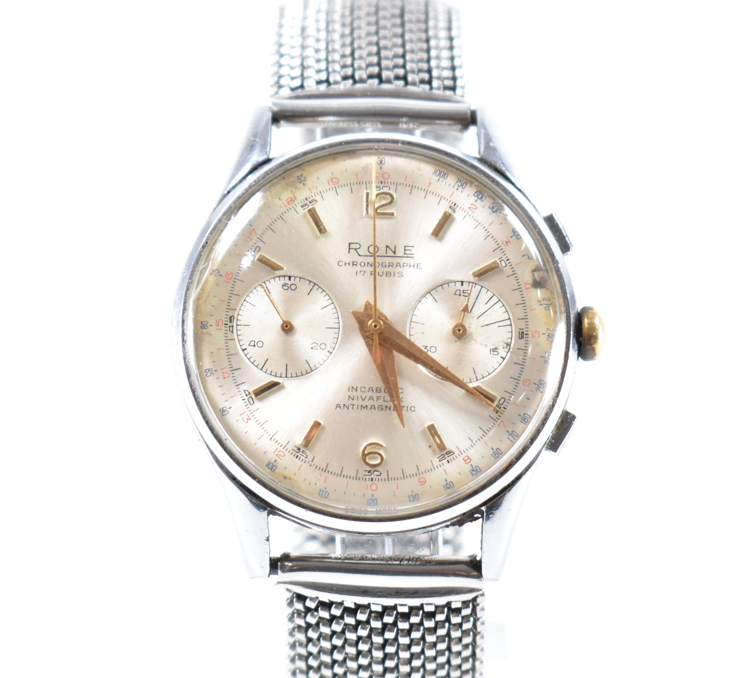 RONE STAINLESS STEEL CHRONOGRAPH WRISTWATCH