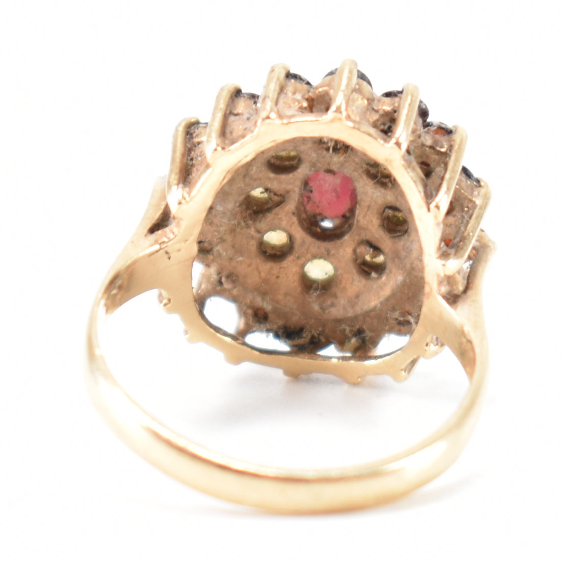 HALLMARKED 9CT GOLD OPAL & GARNET RING - Image 3 of 8